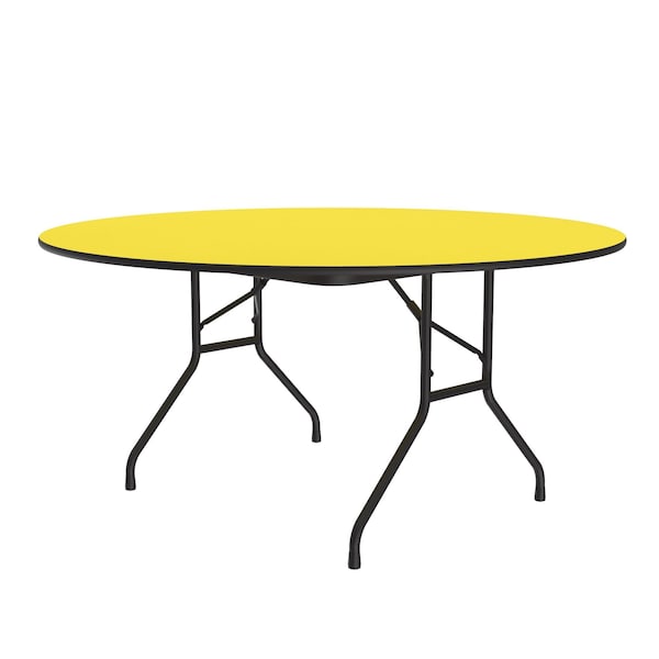 CF HPL Folding Tables 60" Round Yellow